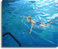 Jenifer swimming II 24 x 20ins (60 x 50cm)
